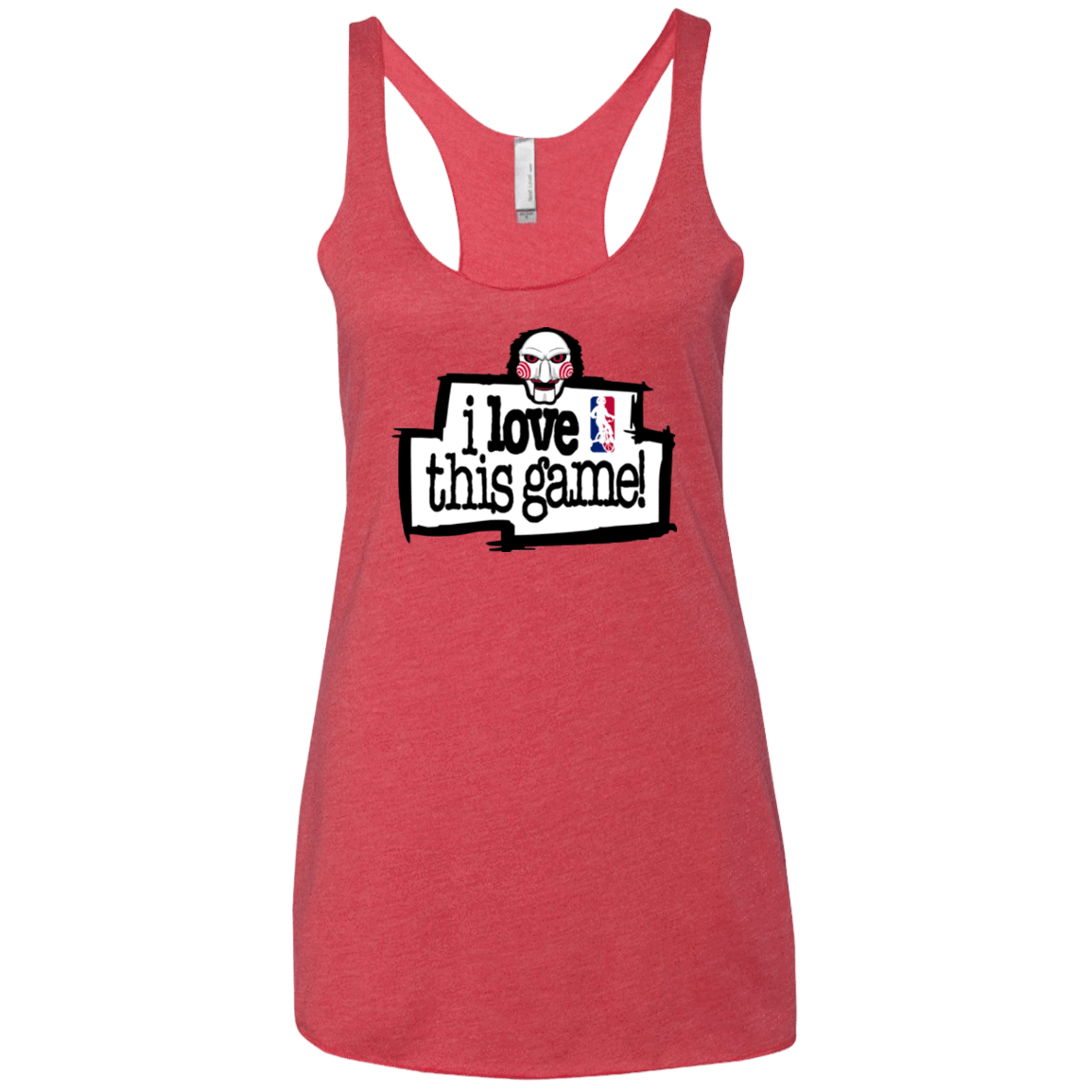 T-Shirts Vintage Red / X-Small I Love This Game Women's Triblend Racerback Tank