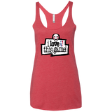T-Shirts Vintage Red / X-Small I Love This Game Women's Triblend Racerback Tank