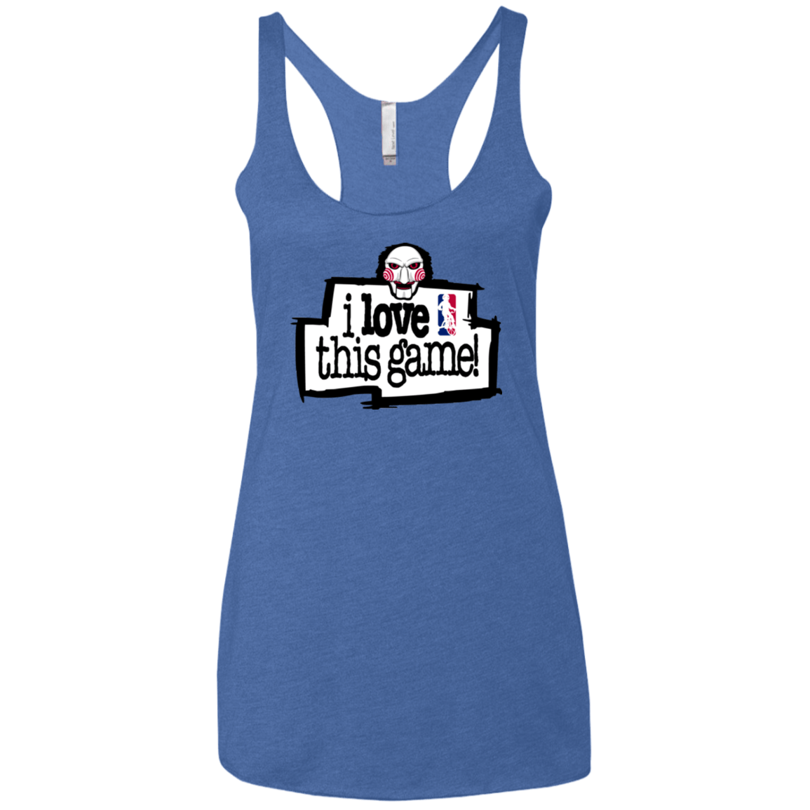 T-Shirts Vintage Royal / X-Small I Love This Game Women's Triblend Racerback Tank
