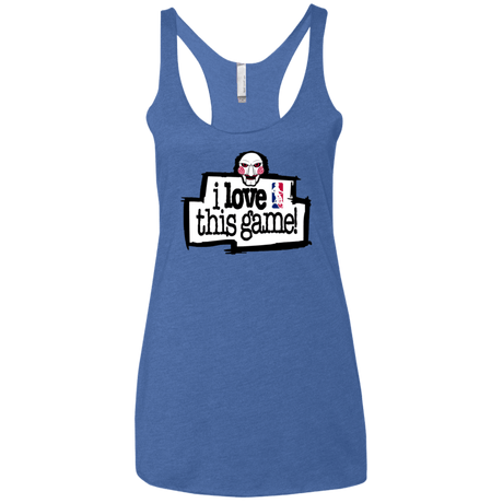 T-Shirts Vintage Royal / X-Small I Love This Game Women's Triblend Racerback Tank