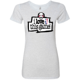 T-Shirts Heather White / Small I Love This Game Women's Triblend T-Shirt