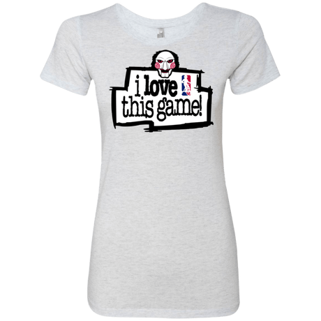 T-Shirts Heather White / Small I Love This Game Women's Triblend T-Shirt
