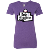 T-Shirts Purple Rush / Small I Love This Game Women's Triblend T-Shirt