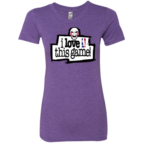 T-Shirts Purple Rush / Small I Love This Game Women's Triblend T-Shirt