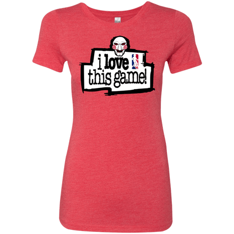 T-Shirts Vintage Red / Small I Love This Game Women's Triblend T-Shirt