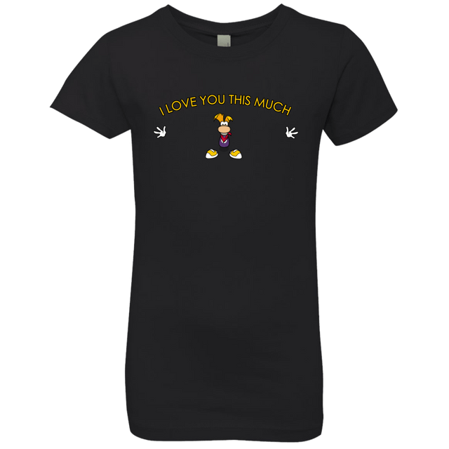T-Shirts Black / YXS I Love You This Much Girls Premium T-Shirt