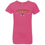 T-Shirts Hot Pink / YXS I Love You This Much Girls Premium T-Shirt