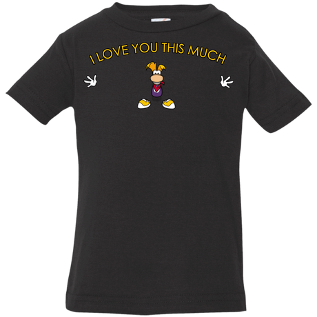 T-Shirts Black / 6 Months I Love You This Much Infant Premium T-Shirt