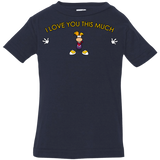 T-Shirts Navy / 6 Months I Love You This Much Infant Premium T-Shirt