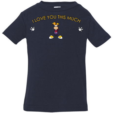 T-Shirts Navy / 6 Months I Love You This Much Infant Premium T-Shirt