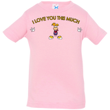 T-Shirts Pink / 6 Months I Love You This Much Infant Premium T-Shirt