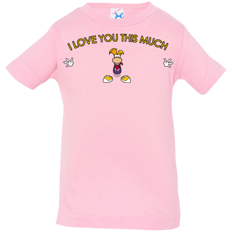 T-Shirts Pink / 6 Months I Love You This Much Infant Premium T-Shirt
