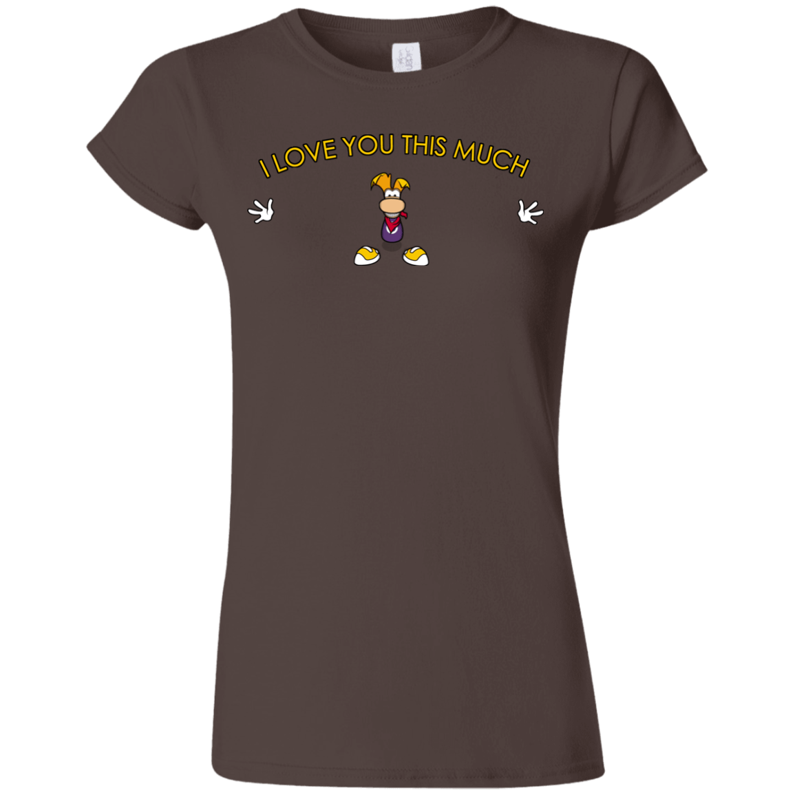 T-Shirts Dark Chocolate / S I Love You This Much Junior Slimmer-Fit T-Shirt