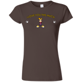 T-Shirts Dark Chocolate / S I Love You This Much Junior Slimmer-Fit T-Shirt