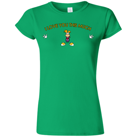 T-Shirts Irish Green / S I Love You This Much Junior Slimmer-Fit T-Shirt