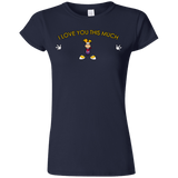 T-Shirts Navy / S I Love You This Much Junior Slimmer-Fit T-Shirt