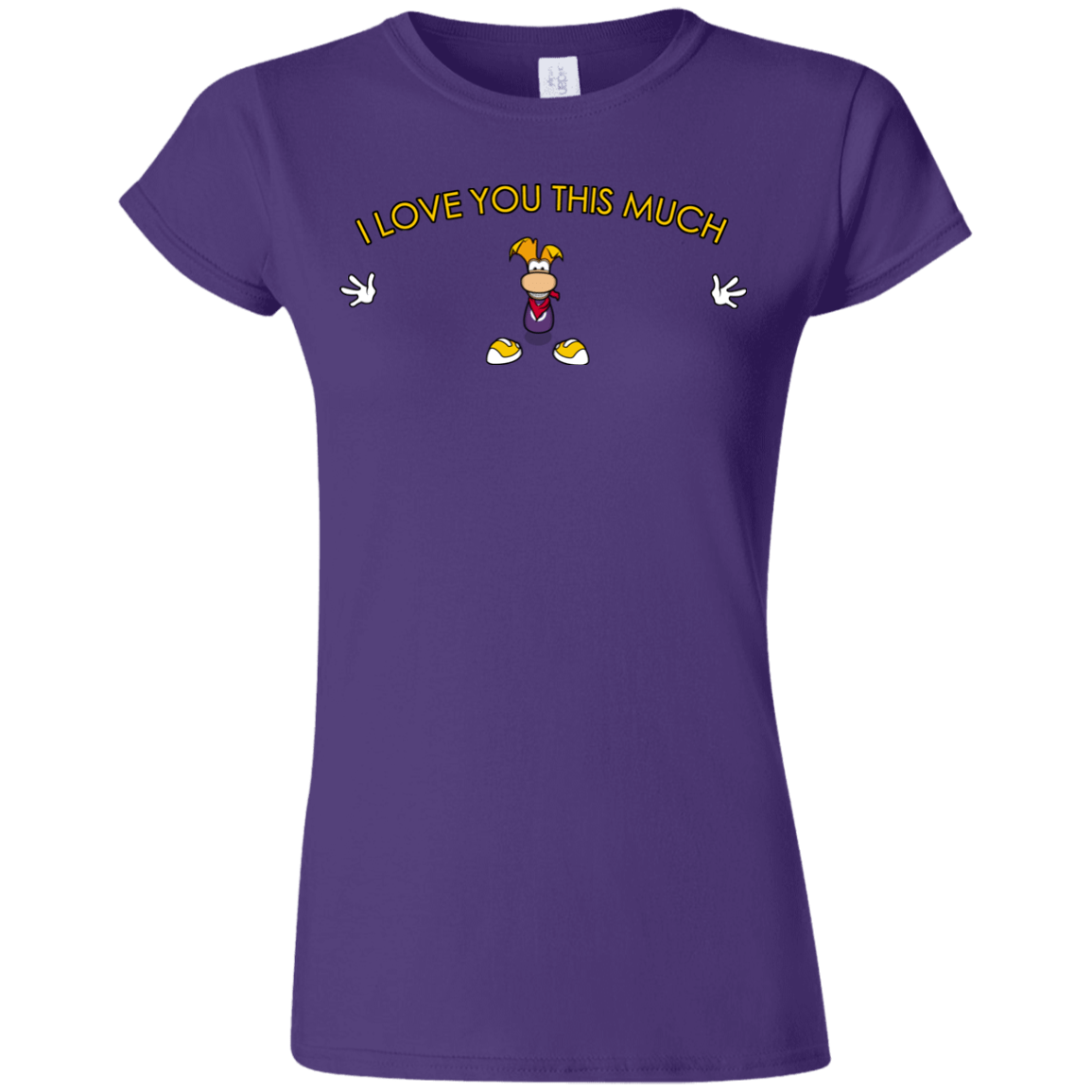 T-Shirts Purple / S I Love You This Much Junior Slimmer-Fit T-Shirt