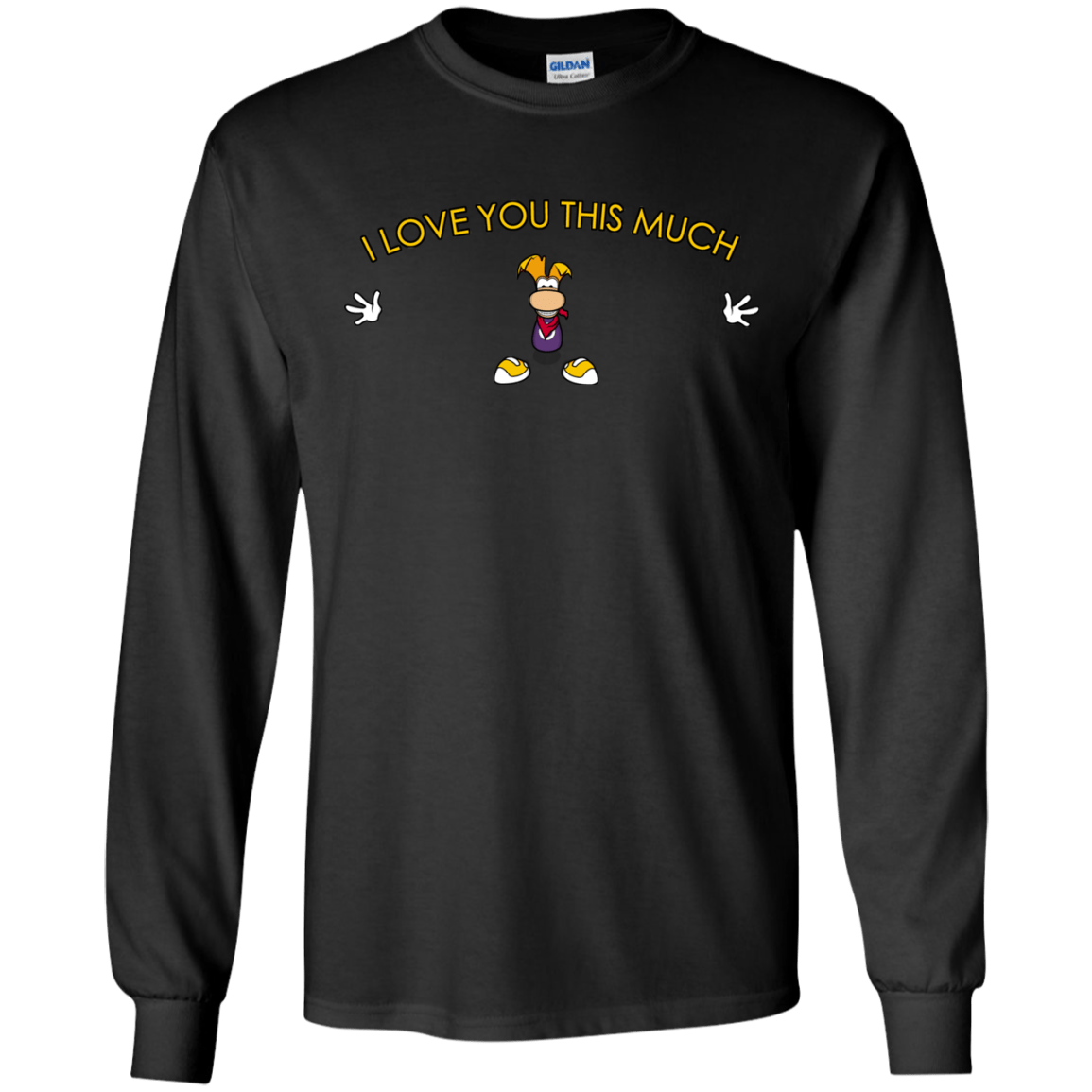 T-Shirts Black / S I Love You This Much Men's Long Sleeve T-Shirt