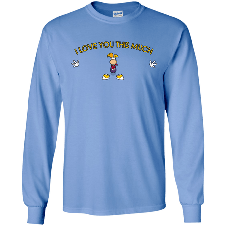 T-Shirts Carolina Blue / S I Love You This Much Men's Long Sleeve T-Shirt