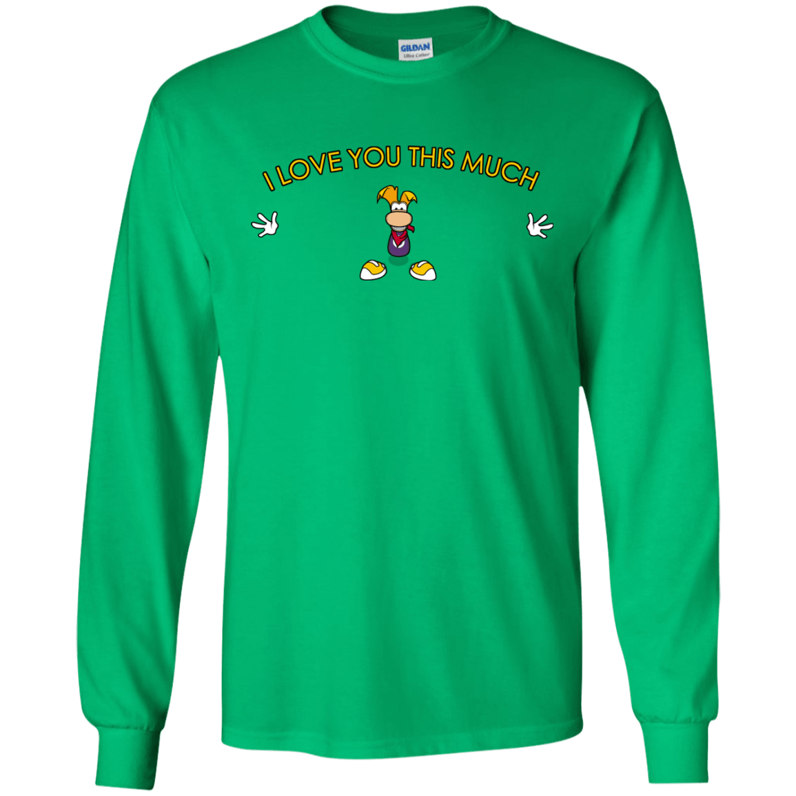 T-Shirts Irish Green / S I Love You This Much Men's Long Sleeve T-Shirt