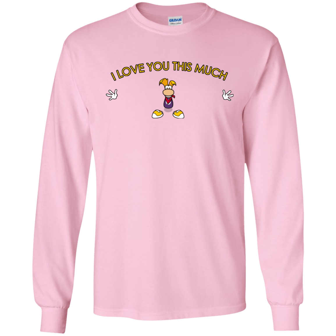 T-Shirts Light Pink / S I Love You This Much Men's Long Sleeve T-Shirt