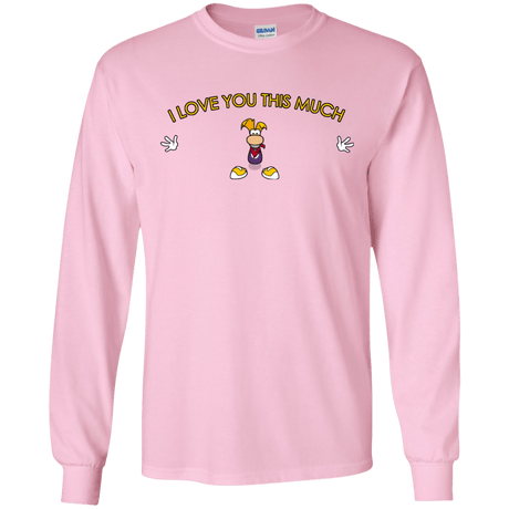 T-Shirts Light Pink / S I Love You This Much Men's Long Sleeve T-Shirt