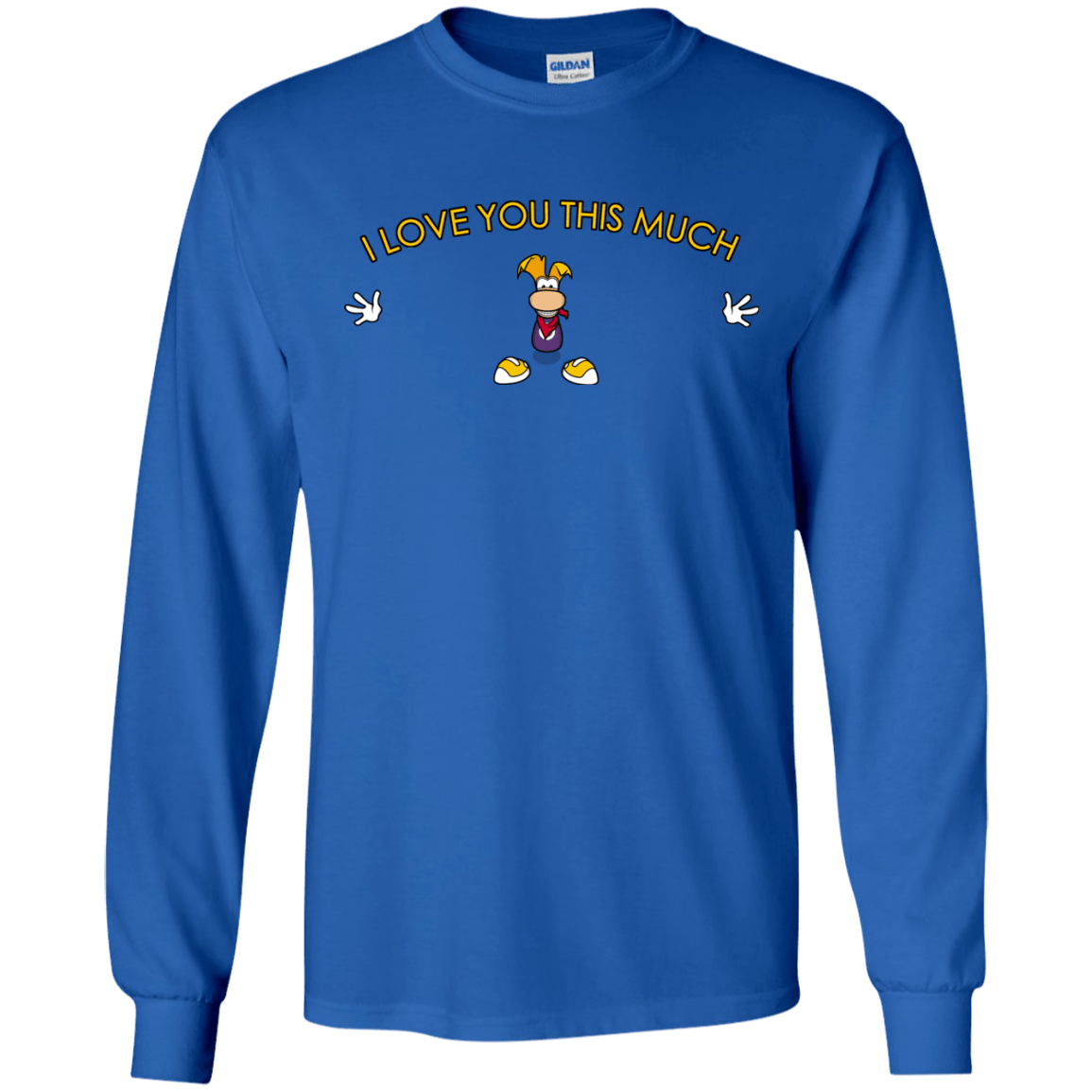 T-Shirts Royal / S I Love You This Much Men's Long Sleeve T-Shirt