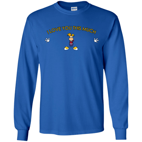 T-Shirts Royal / S I Love You This Much Men's Long Sleeve T-Shirt