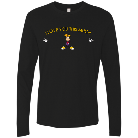 T-Shirts Black / S I Love You This Much Men's Premium Long Sleeve