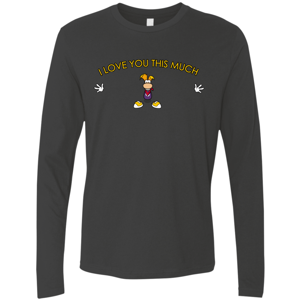 T-Shirts Heavy Metal / S I Love You This Much Men's Premium Long Sleeve