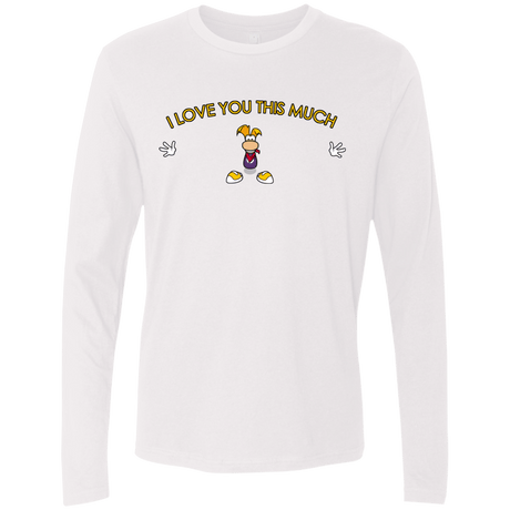 T-Shirts White / S I Love You This Much Men's Premium Long Sleeve