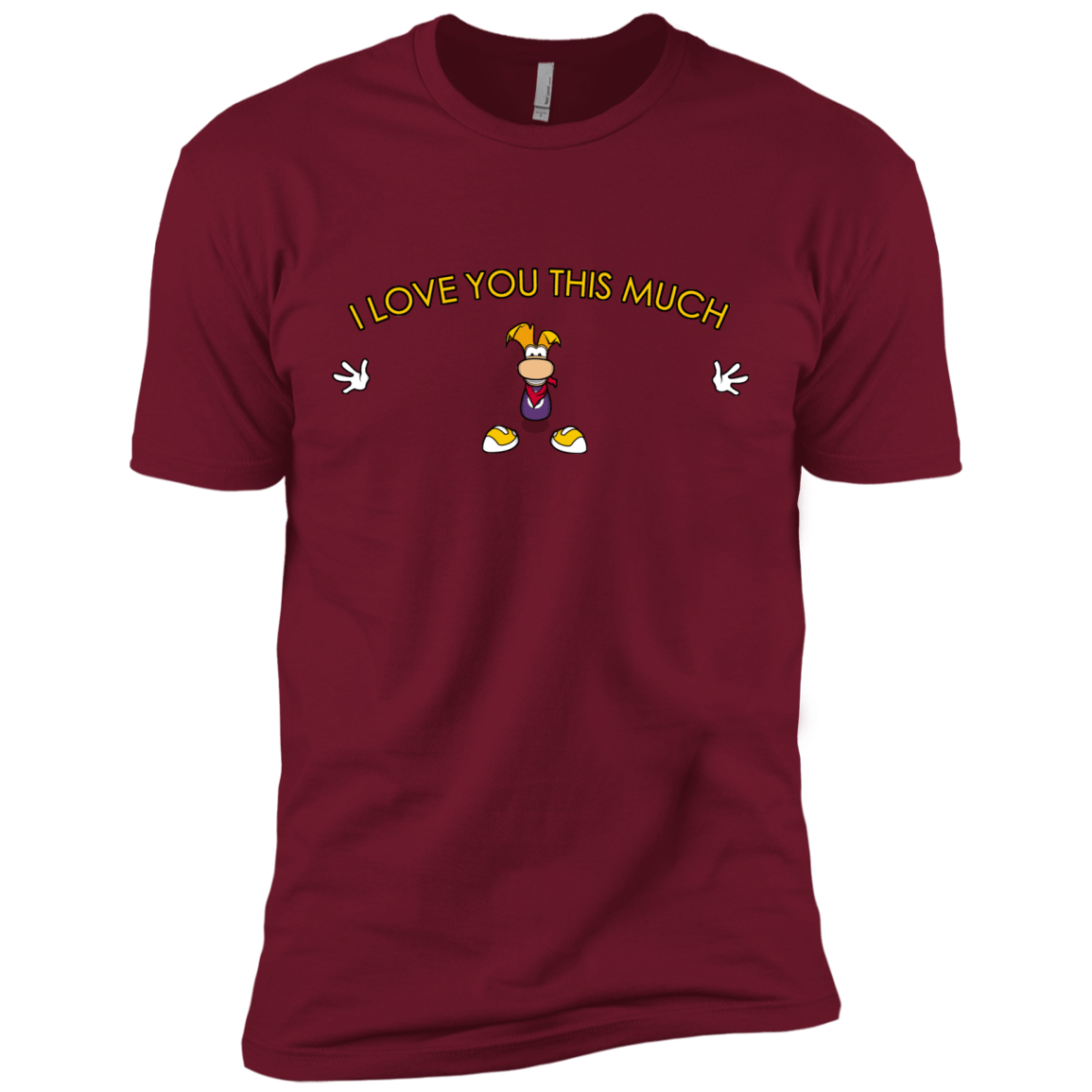 T-Shirts Cardinal / X-Small I Love You This Much Men's Premium T-Shirt