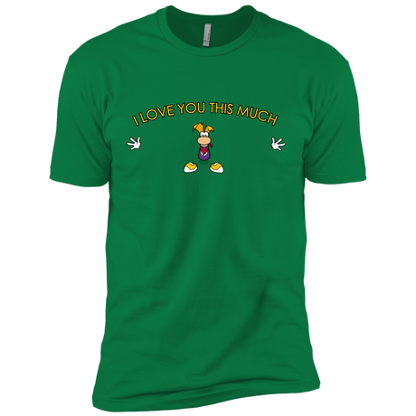 T-Shirts Kelly Green / X-Small I Love You This Much Men's Premium T-Shirt