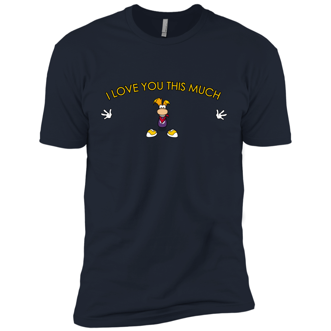 T-Shirts Midnight Navy / X-Small I Love You This Much Men's Premium T-Shirt