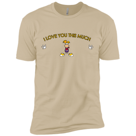 T-Shirts Sand / X-Small I Love You This Much Men's Premium T-Shirt