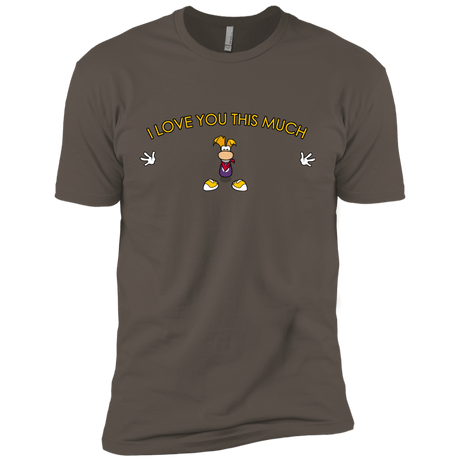 T-Shirts Warm Grey / X-Small I Love You This Much Men's Premium T-Shirt