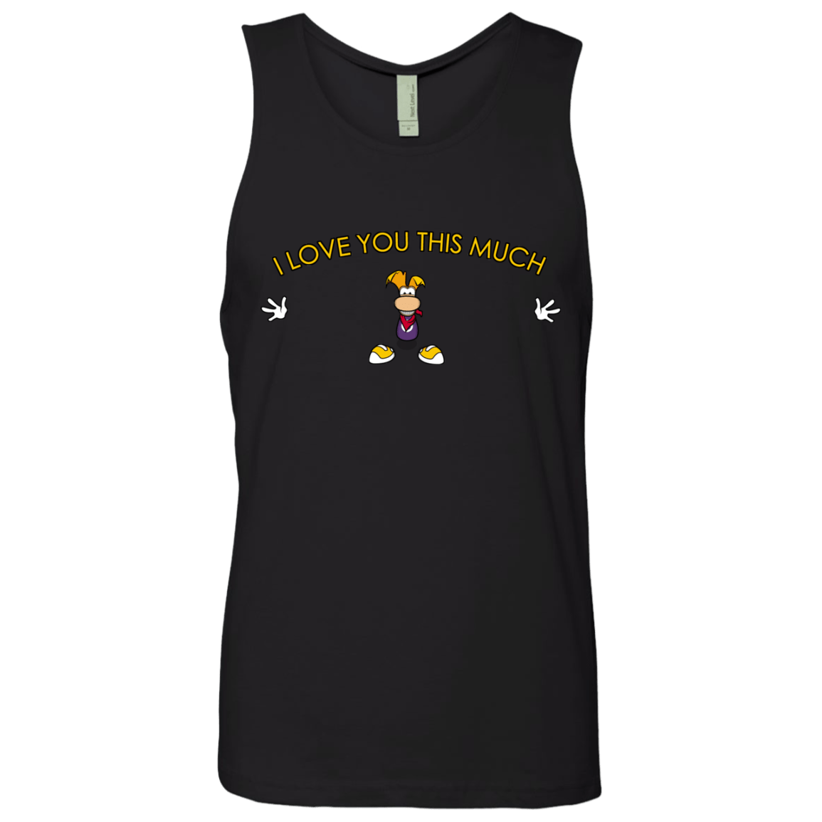 T-Shirts Black / S I Love You This Much Men's Premium Tank Top