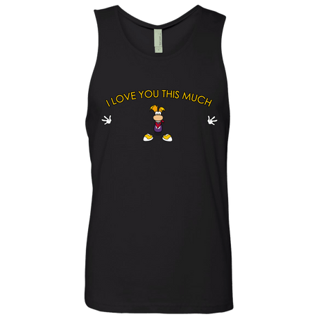 T-Shirts Black / S I Love You This Much Men's Premium Tank Top