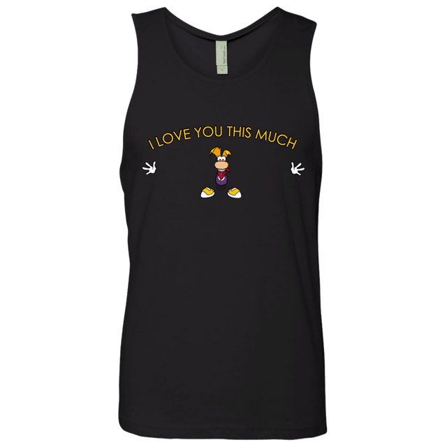 T-Shirts Black / S I Love You This Much Men's Premium Tank Top