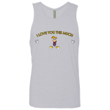 T-Shirts Heather Grey / S I Love You This Much Men's Premium Tank Top