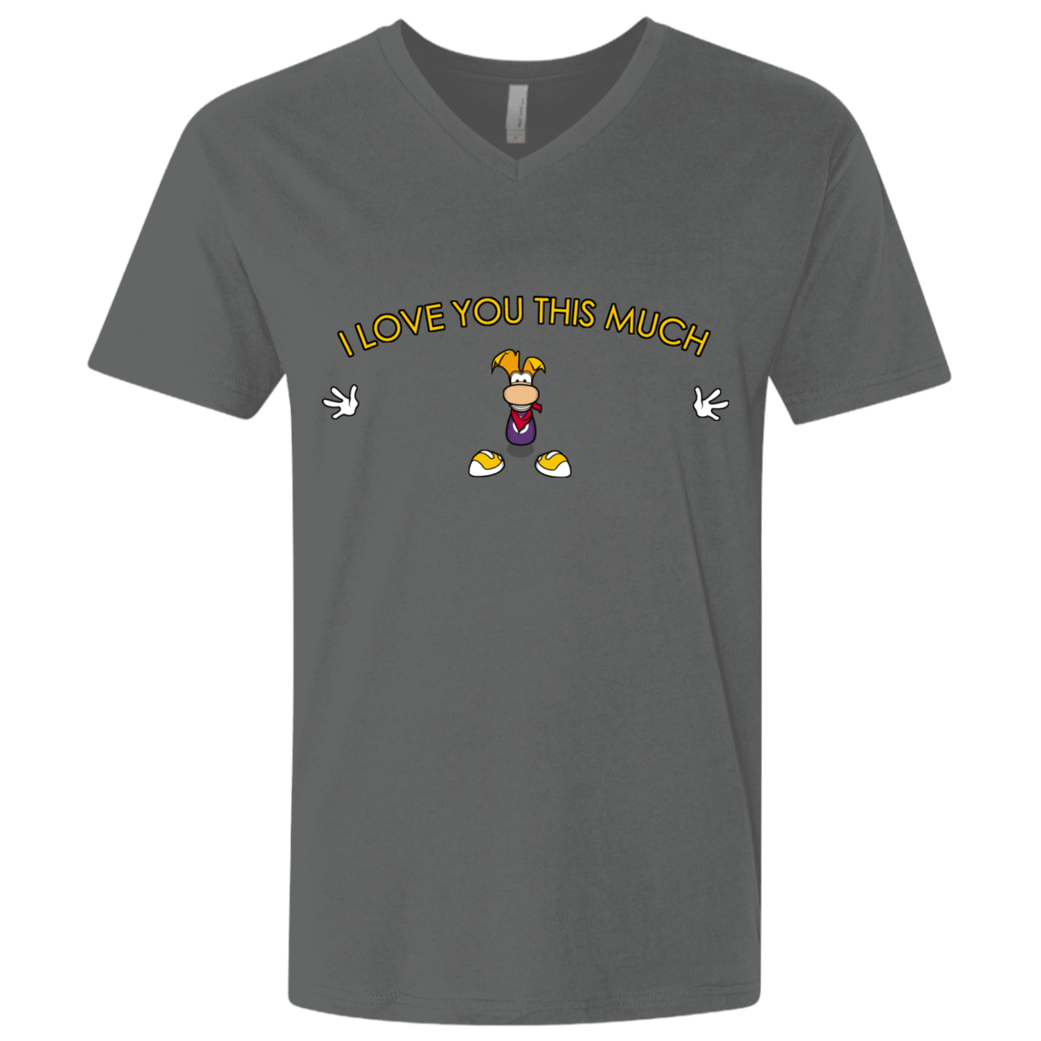 T-Shirts Heavy Metal / X-Small I Love You This Much Men's Premium V-Neck