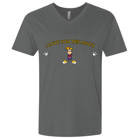 T-Shirts Heavy Metal / X-Small I Love You This Much Men's Premium V-Neck