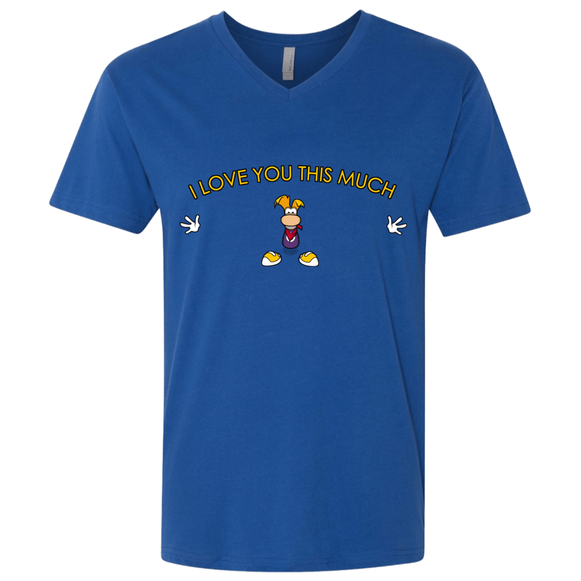 T-Shirts Royal / X-Small I Love You This Much Men's Premium V-Neck