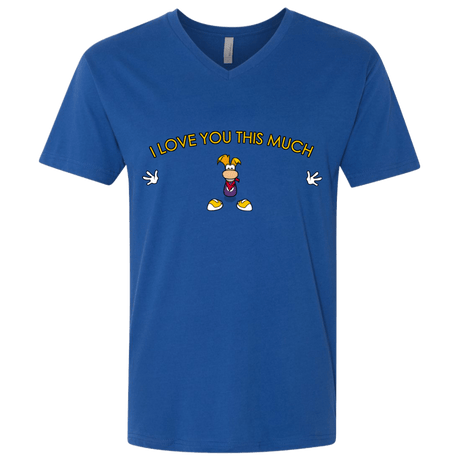 T-Shirts Royal / X-Small I Love You This Much Men's Premium V-Neck