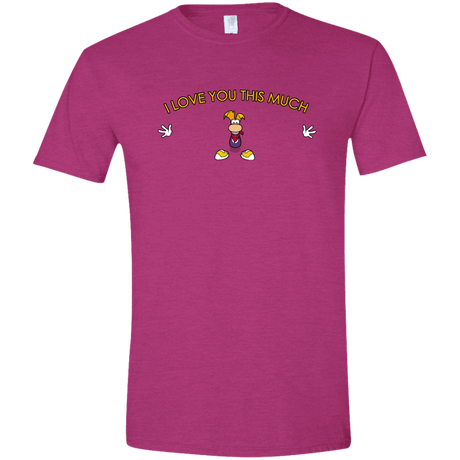 T-Shirts Antique Heliconia / S I Love You This Much Men's Semi-Fitted Softstyle