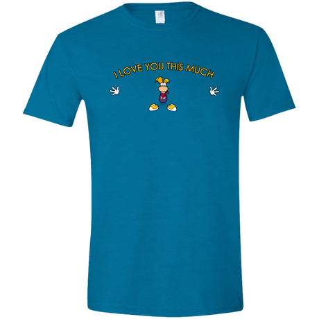 T-Shirts Antique Sapphire / S I Love You This Much Men's Semi-Fitted Softstyle