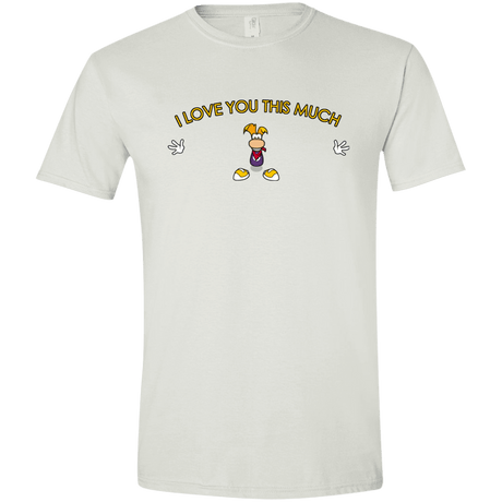 T-Shirts White / X-Small I Love You This Much Men's Semi-Fitted Softstyle