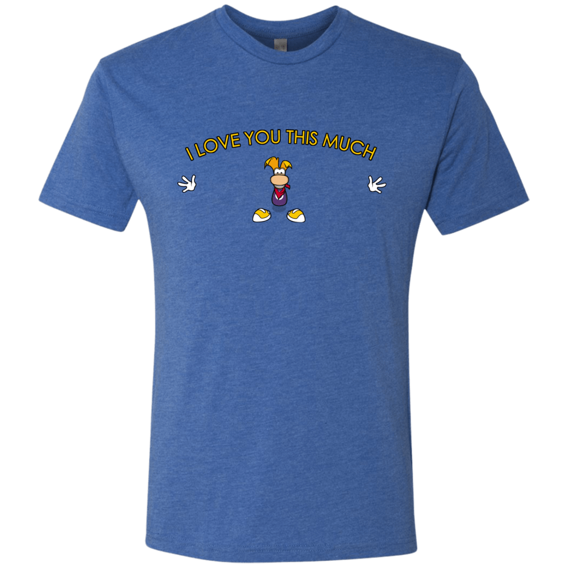 T-Shirts Vintage Royal / S I Love You This Much Men's Triblend T-Shirt