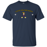 T-Shirts Navy / S I Love You This Much T-Shirt