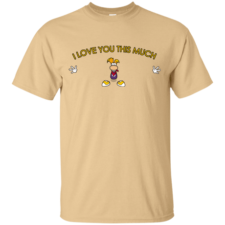 T-Shirts Vegas Gold / S I Love You This Much T-Shirt